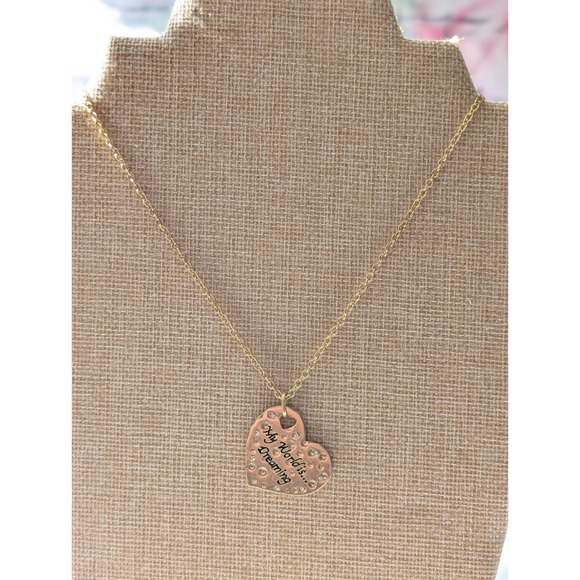 Park Lane Jewelry - Park Lane Dreaming Gold Tone Heart Necklace  NWT Crystal Accents